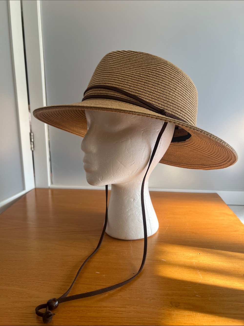 FURTALK Womens Wide Brim Sun Hat UPF 50+ Summer Straw Beach Hat Wind Lanya M